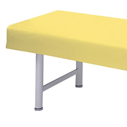 診察台カバー(レザー製) 20-3800-0408 ビニルレザーイエロー 高田ベッド製作所 TB-90(65X190CM)