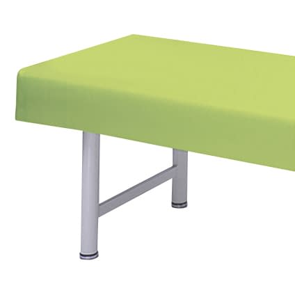 診察台カバー(レザー製) 20-3800-0418 ビニルレザーライムグリーン 高田ベッド製作所 TB-90(65X190CM)