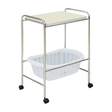 脱衣カゴ(器械台付) 20-3826-00 高田ベッド製作所 TB-73-12(ホワイト)