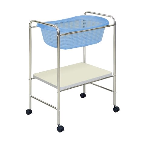 脱衣カゴ(器械台付) 20-3825-00 高田ベッド製作所 TB-73-11(ブルー)