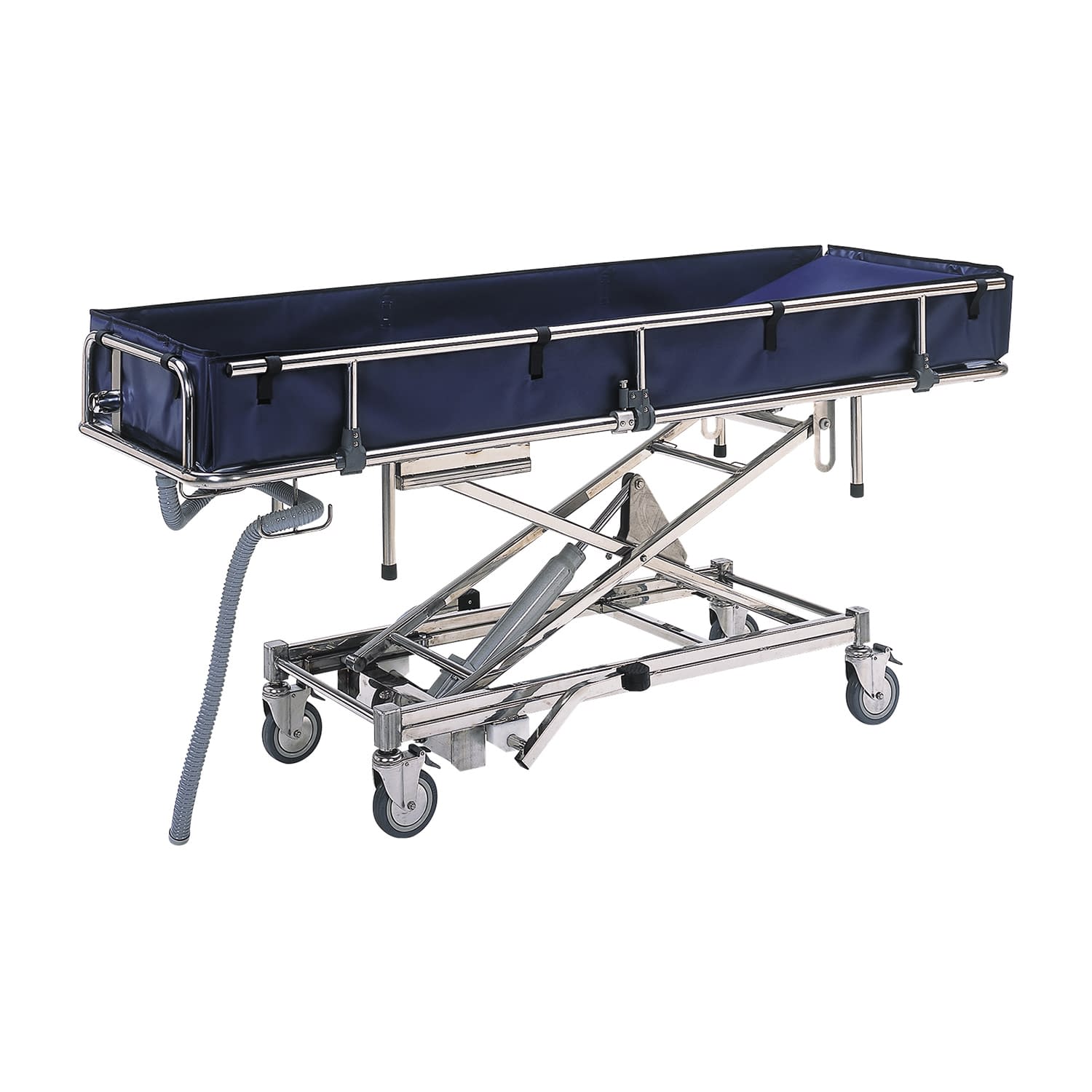 シャワートローリーストレッチャー 水溜め不可 20-6725-00 日進医療器 TY234