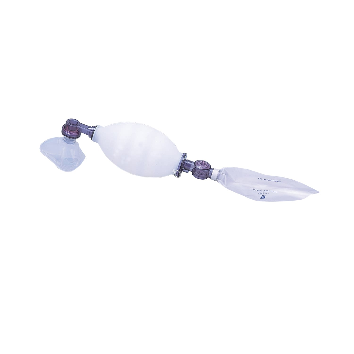 シリコンレサシテーター(成人用蘇生器 11-2517-04 ブルークロス・エマージェンシー ABRW-01(ホワイト･ベーシック)