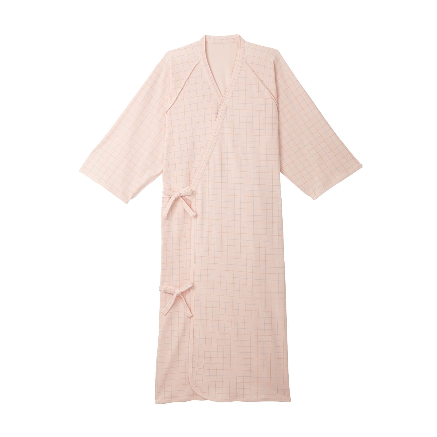 ケアねまき(メリヤスタイプ) 24-4036-0206 ピンク 日本エンゼル 5075(L)