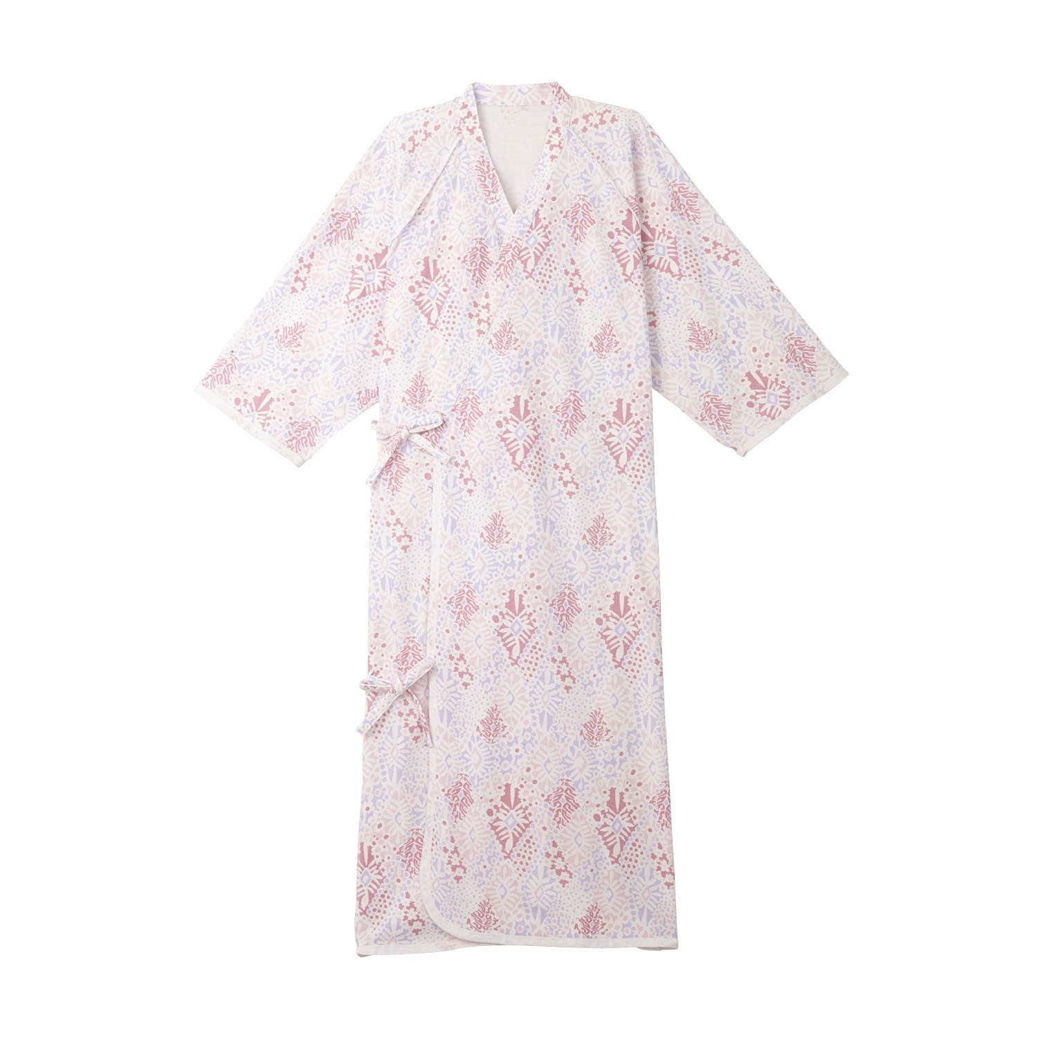 ケアねまき(メリヤスタイプ) 24-4036-0210 ファニーピンク 日本エンゼル 5075(L)