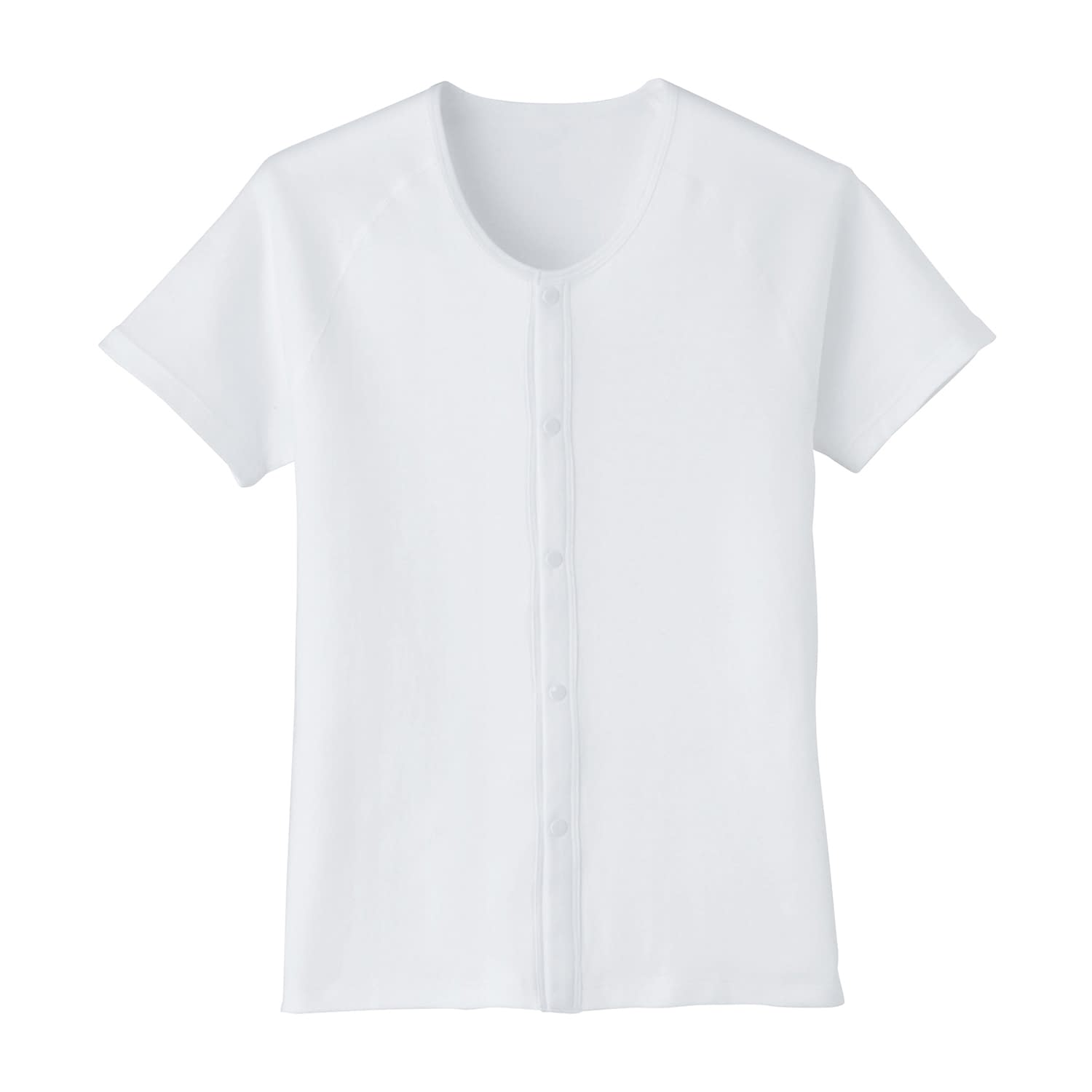 ワンタッチ肌着(ホック式)半袖 ホック式・半袖 24-6938-00 日本エンゼル 7005-A(M)