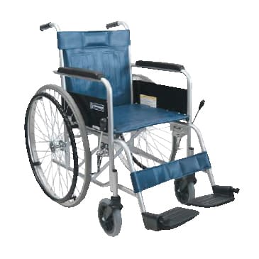 車いす(自走用・スチール製)背固定式 背固定・ソリッド 01-3865-02 カワムラサイクル KR801N(ソリッド)