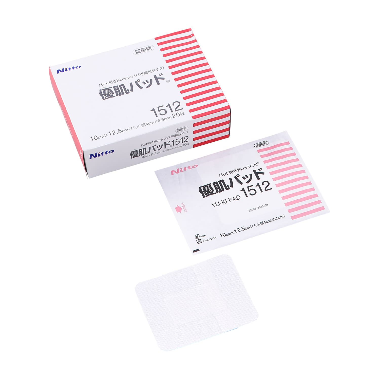 優肌パッド 24-6802-02 ニトムズ 1512(10X12.5CM)20イリ
