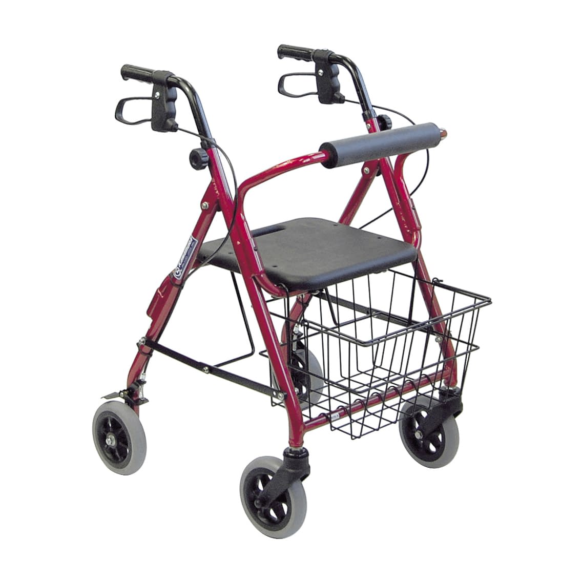 四輪歩行車 24-2048-0002 レッド カワムラサイクル KW20