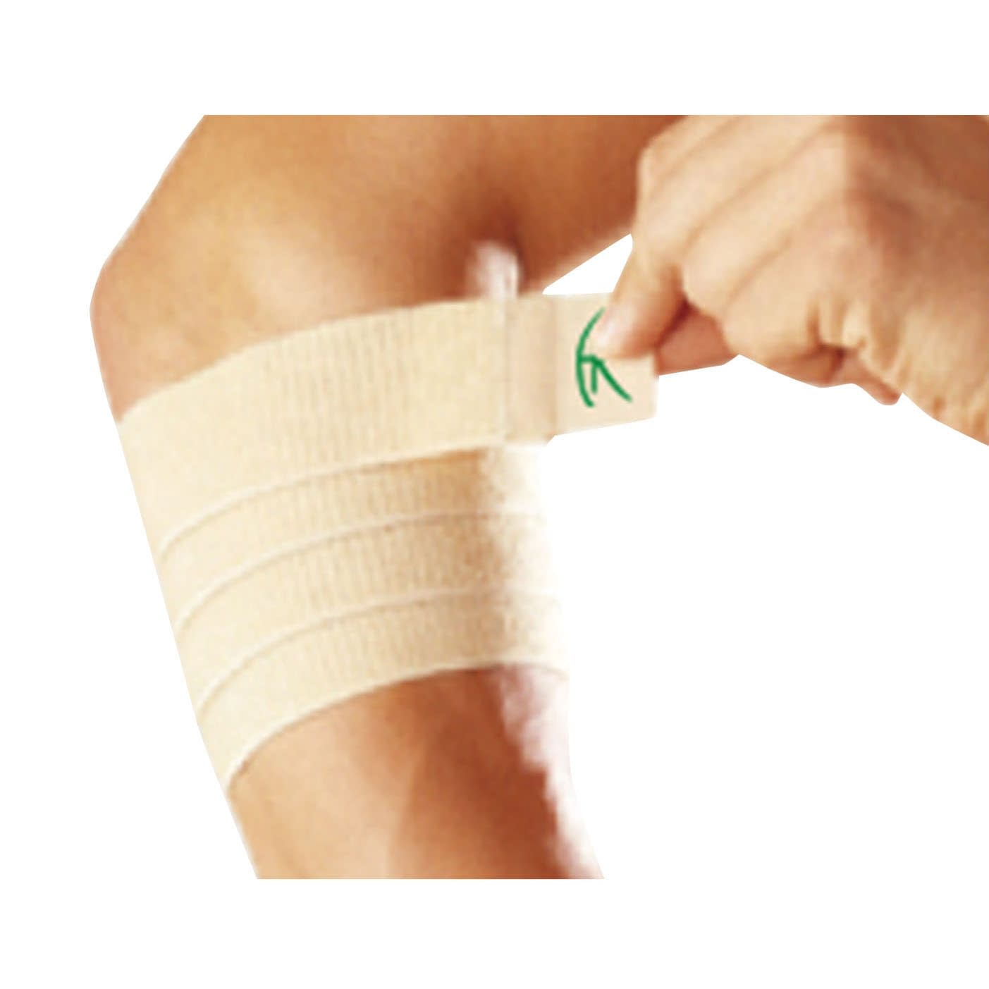 手首・肘・膝用シリコンラップ 23-3393-00 ファーストレイト FR-2480(ベージュ)