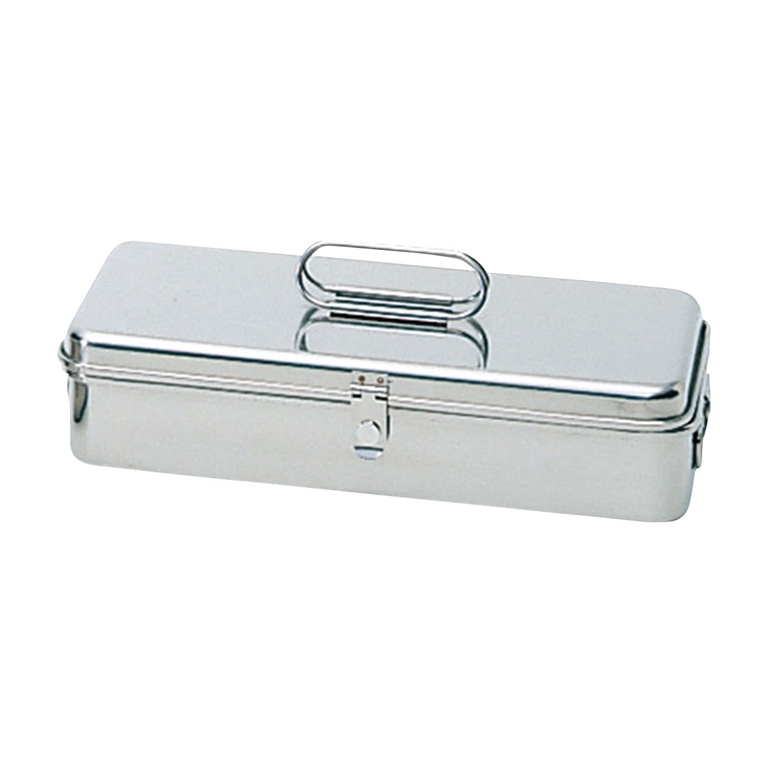 蝶番付ステンレスバット(細長)大 大 03-3270-02 片桐医科工業 KM-1173(260X125X55MM