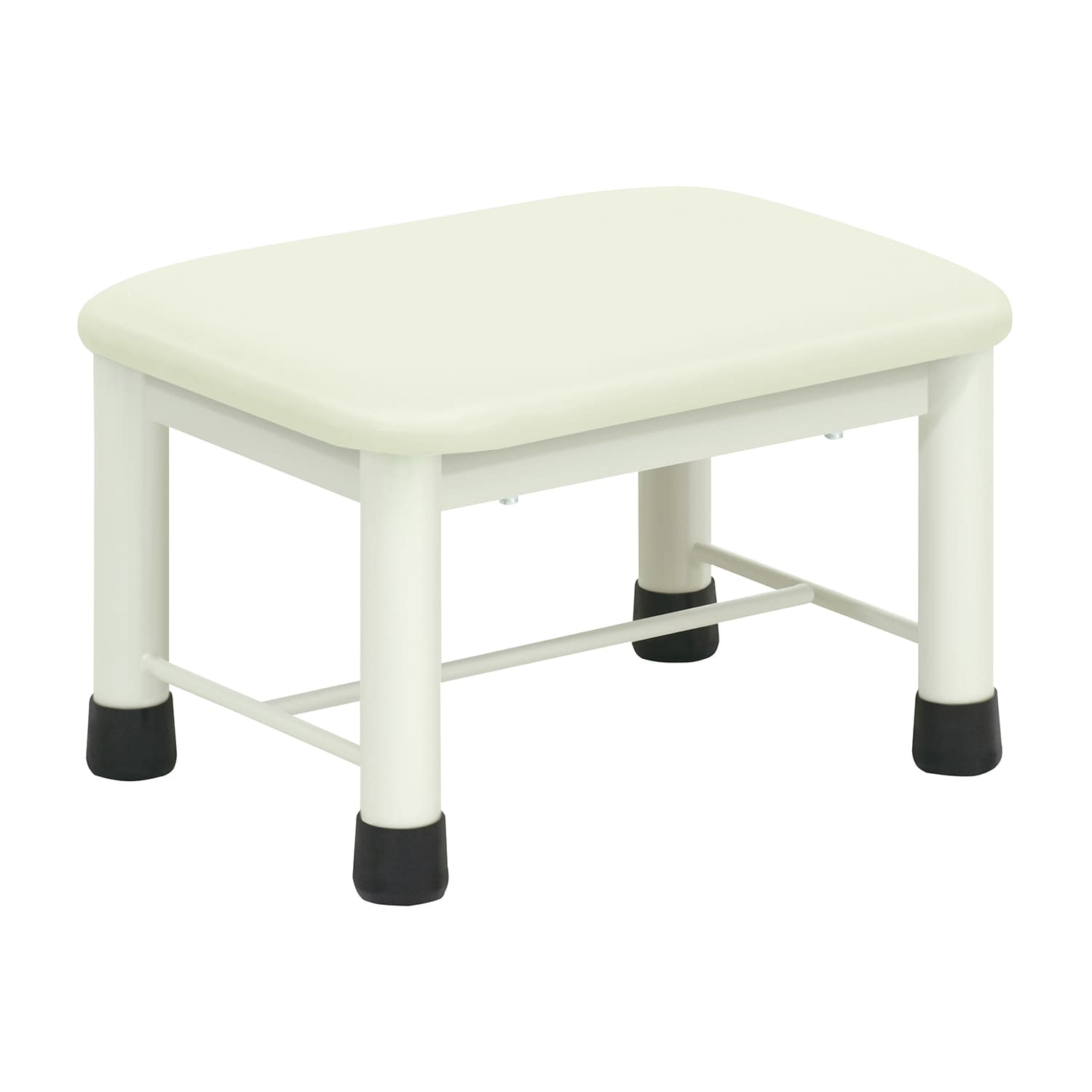 足踏み台(ミニステップ) 23-2769-0201 ビニルレザー白 高田ベッド製作所 TB-276(40X30X25CM)