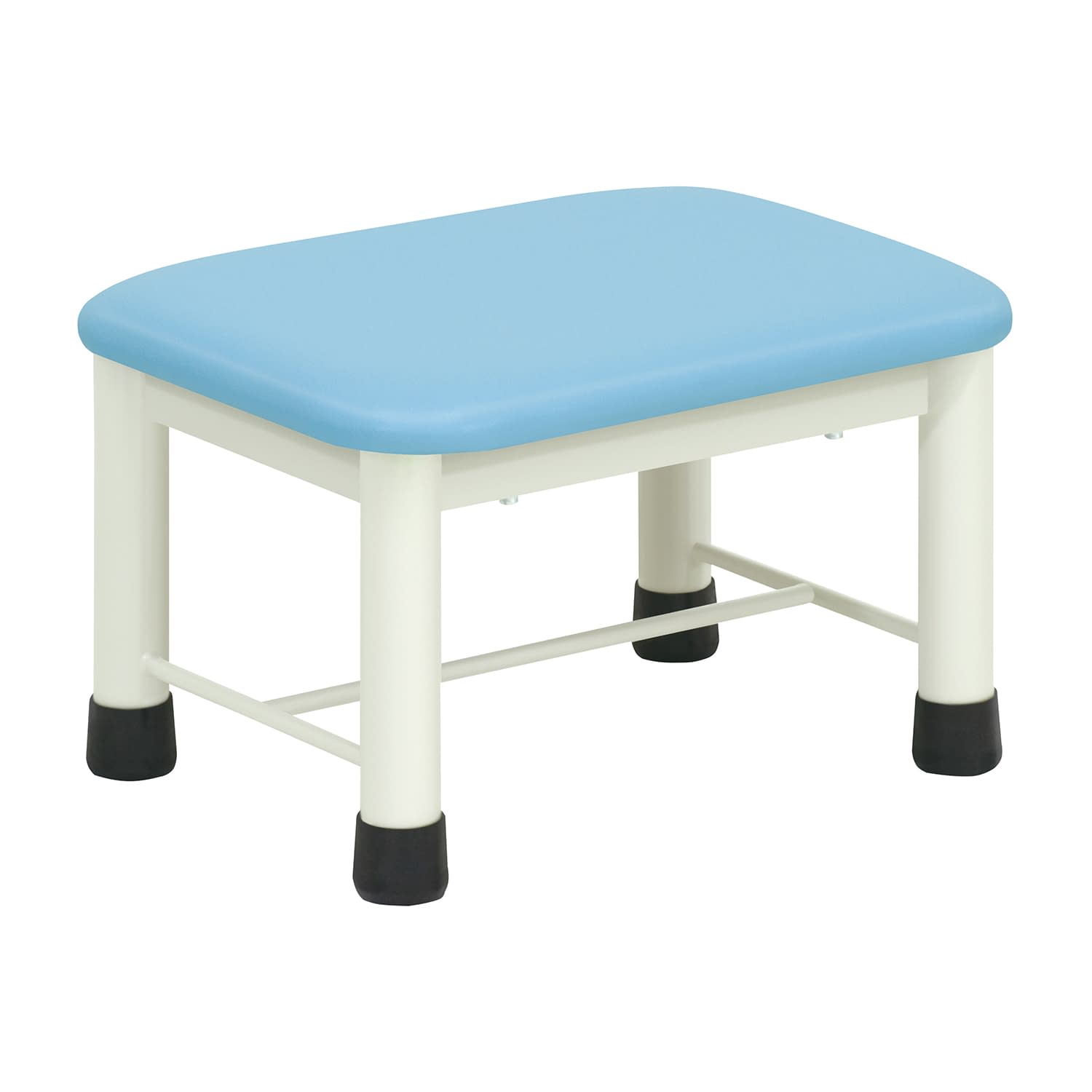 足踏み台(ミニステップ) 23-2769-0212 ビニルレザースカイブルー 高田ベッド製作所 TB-276(40X30X25CM)