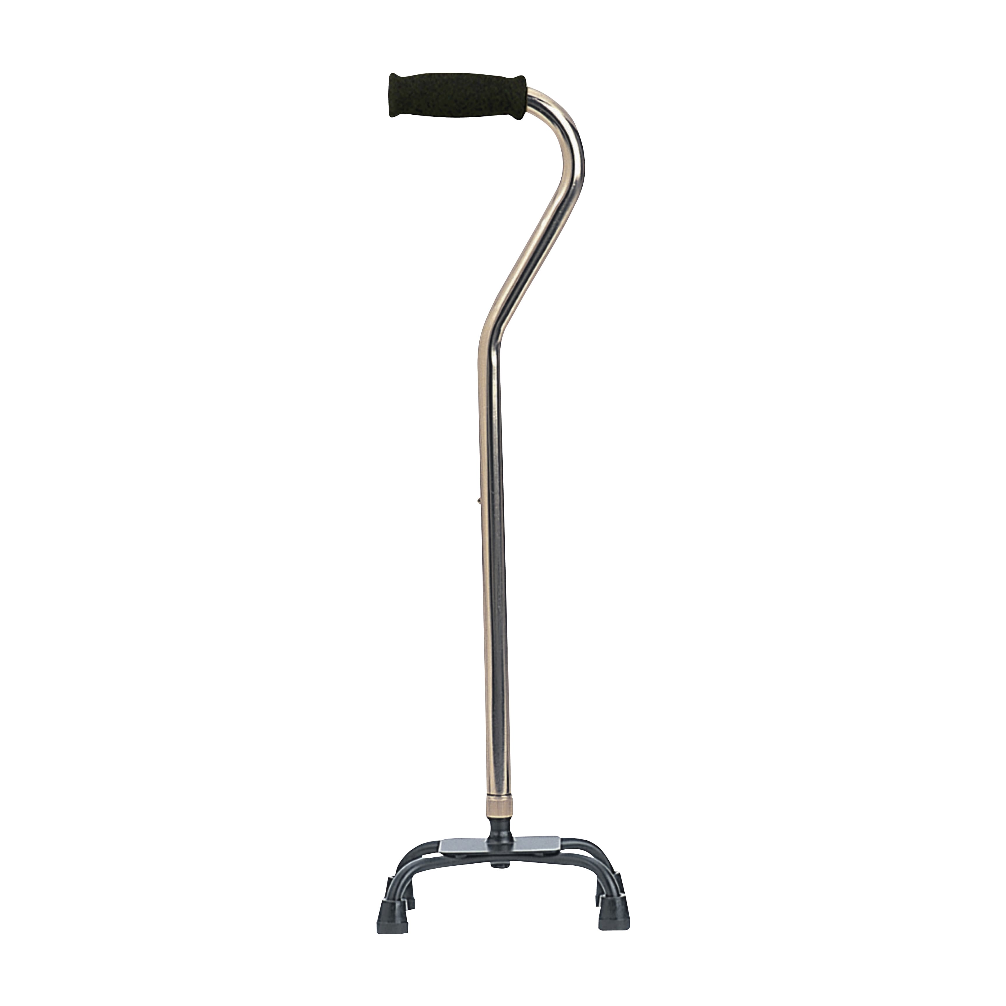 アルミ製四点杖(スモールベース) ステッキ(四点杖) 23-5180-01 ミキ MRA-01612(ブラウン)