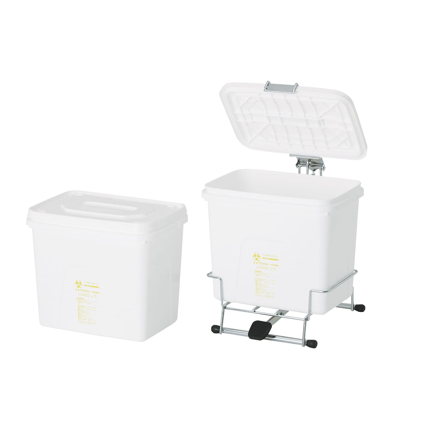 ハリポイバケット(黄) 42.0L(パッキンフタ付) 針捨てボックス 23-5098-00 ケルン KH-601(42.0L)