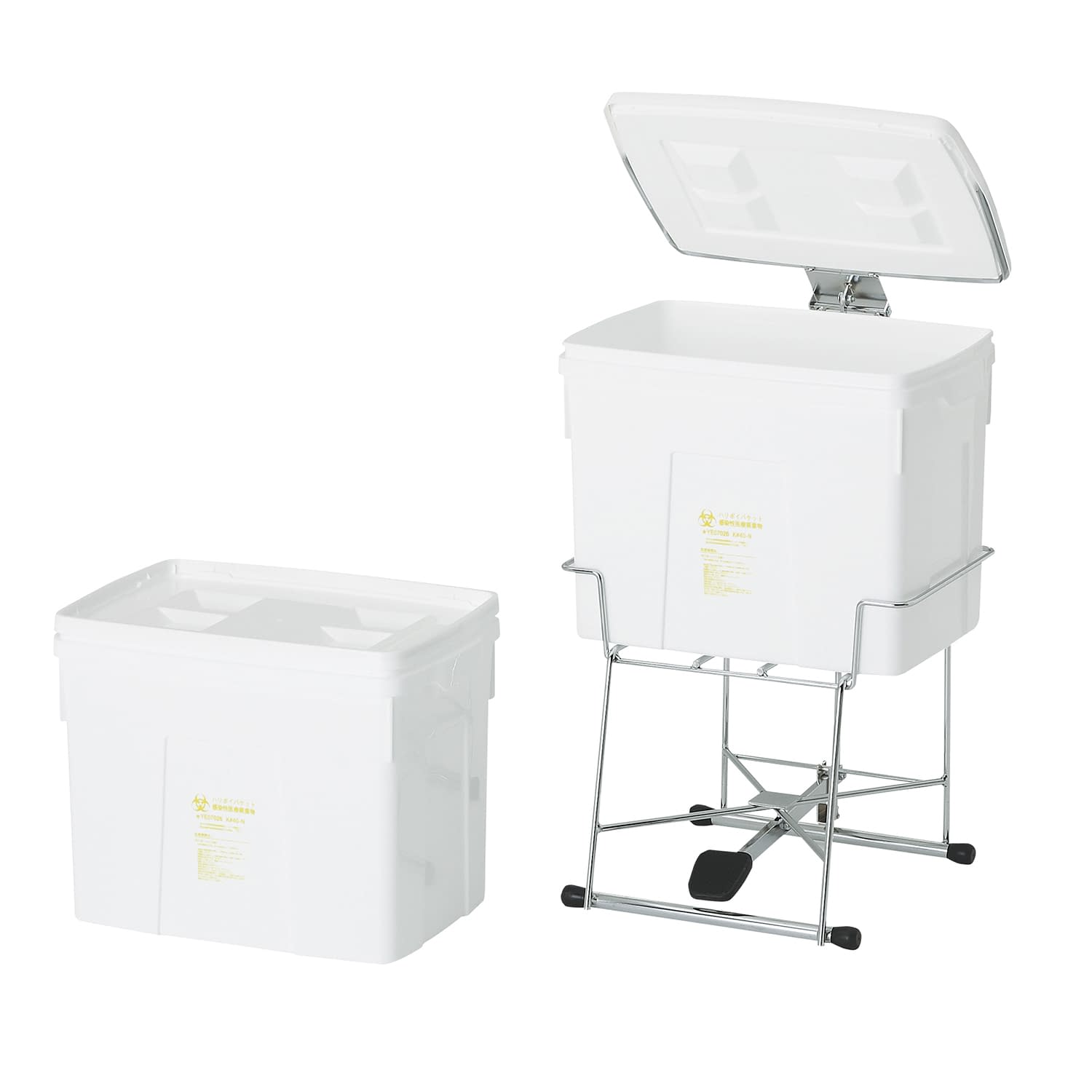 ハリポイバケット(黄) 40.0L(パッキンフタ付) 針捨てボックス 23-5098-02 ケルン KH-611(40.0L)