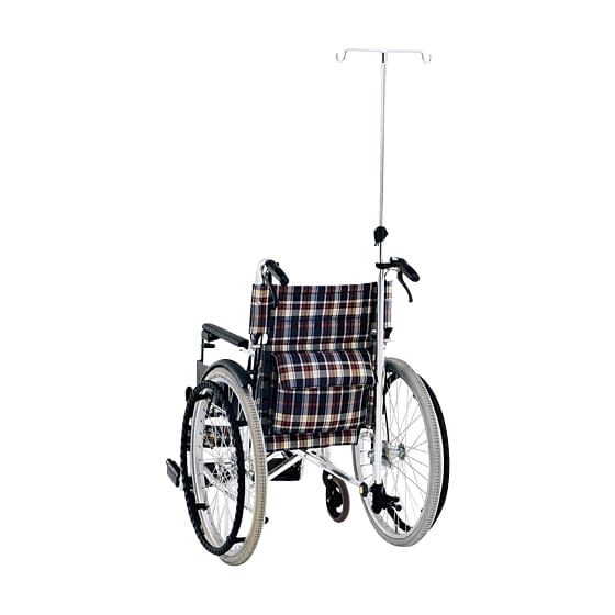 車いす用ガートル架セット(後方用) 後方セット(アルミ伸縮式) 23-5771-03 松永製作所 アルミシンシュクガートルボウ