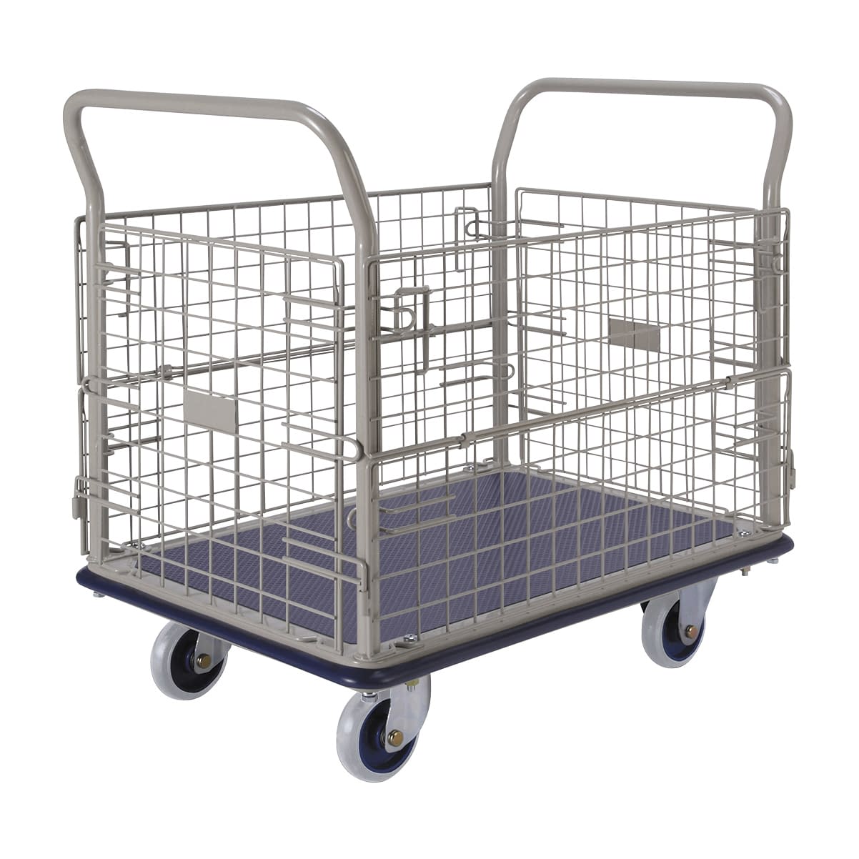 運搬車(台車)中型・カゴ付 23-2034-01 金沢車輛 NHT-307