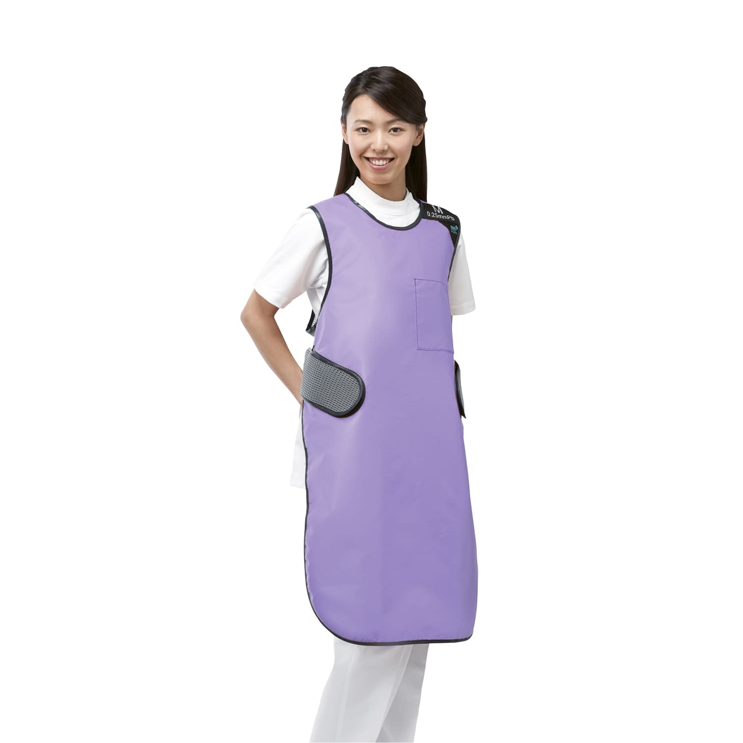 ウインドエプロン(スマートライト) S 23-5773-0006 ライラック 保科製作所 SAW(S)0.25MMPB