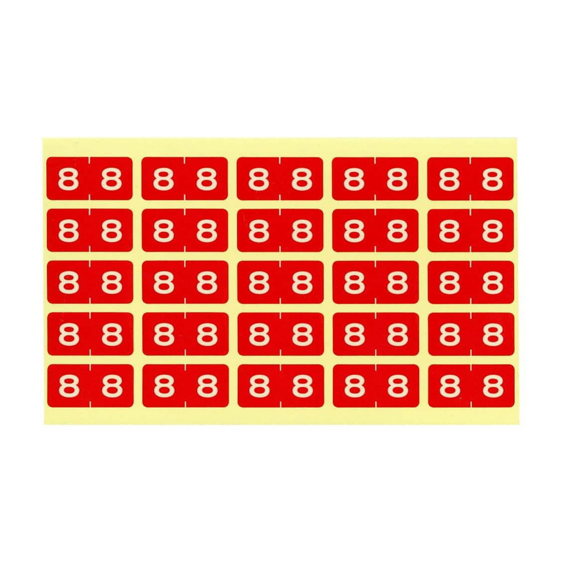 カラーナンバーラベル(M) カルテ 23-5604-0008 8 LIHITLAB. HK7753(タンバン)250ヘンイリ