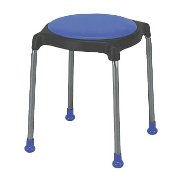 丸椅子 診察椅子 23-5123-0001 ブルー ニシキ工業 CUPPO-C(レザー)