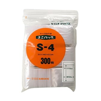 ユニパック 08-3010-00 セイニチ S-4(55X40MM)300マイイリ