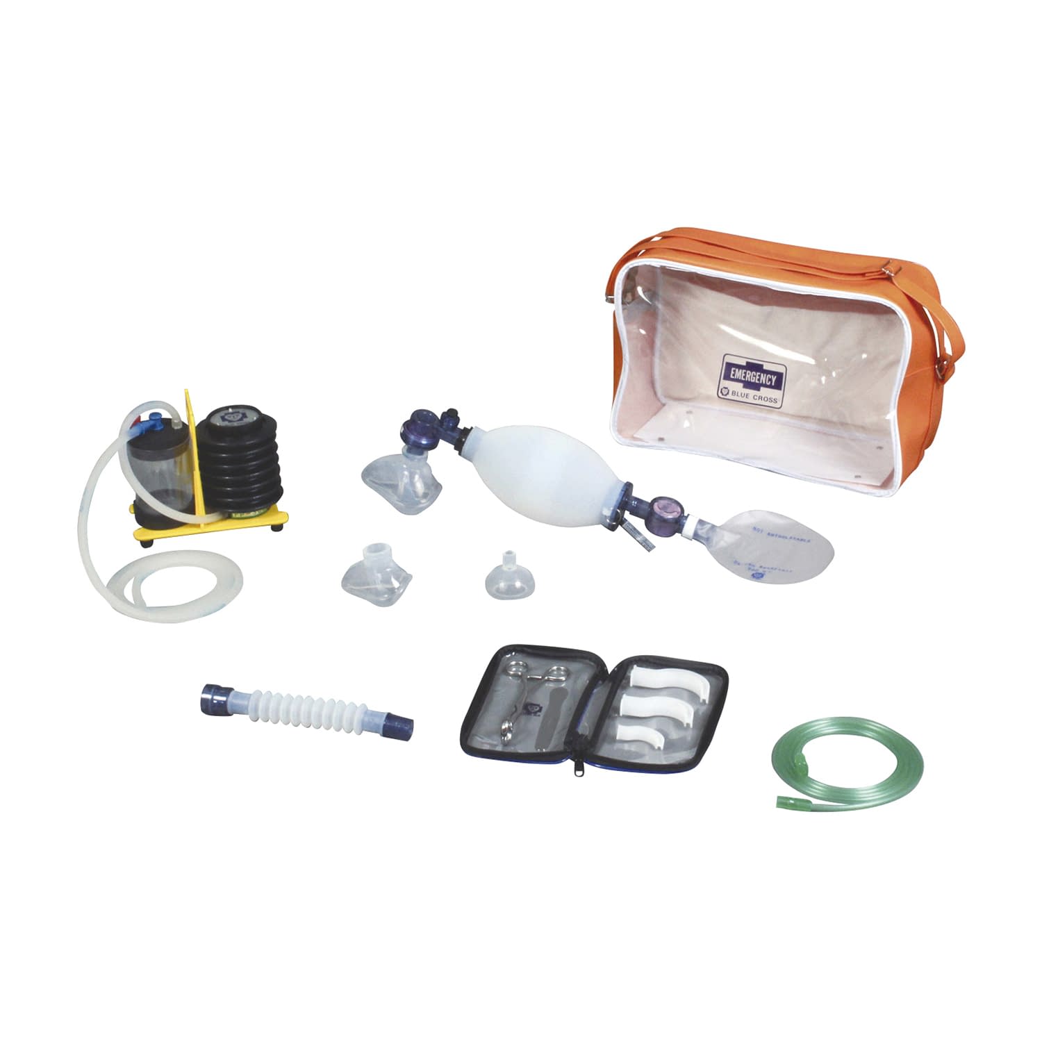 救急蘇生セット(一般救急)小児用 11-2536-08 ブルークロス・エマージェンシー CRW-3(リザーバーツキ)