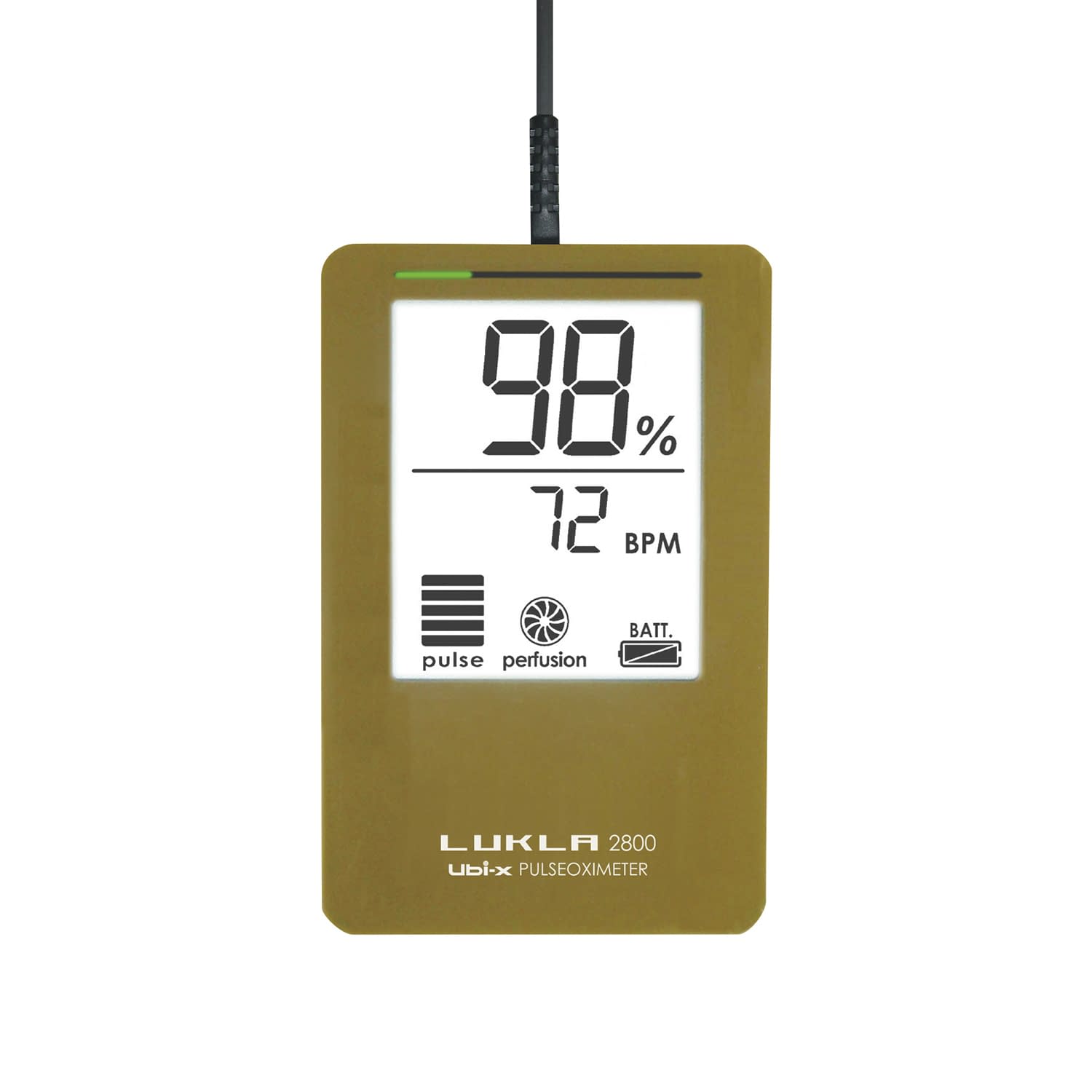 パルスオキシメータ LUKLA 23-2314-00 ユビックス LKL2800M(マスタードイエロー)