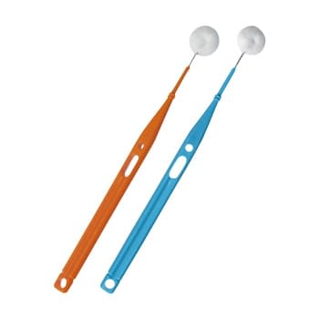 ミニモアブラシ 23-6503-00 オーラルケア 12イリ(ブルーX6･オレンジX6)