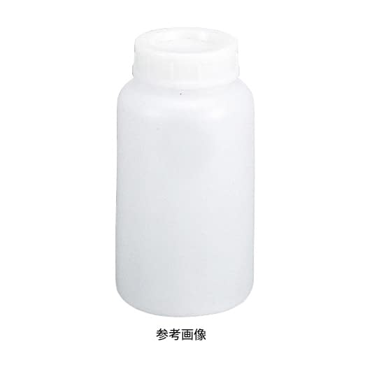 (08-2785-02)ポリ瓶（広口）白 50CC ﾎﾟﾘﾋﾞﾝ(ﾋﾛｸﾁ)ｼﾛ【1本単位】【2019年カタログ商品】