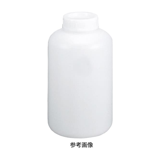 (08-2785-08)ポリ瓶（広口）白 2L ﾎﾟﾘﾋﾞﾝﾋﾛｸﾁｼﾛ【1本単位】【2019年カタログ商品】