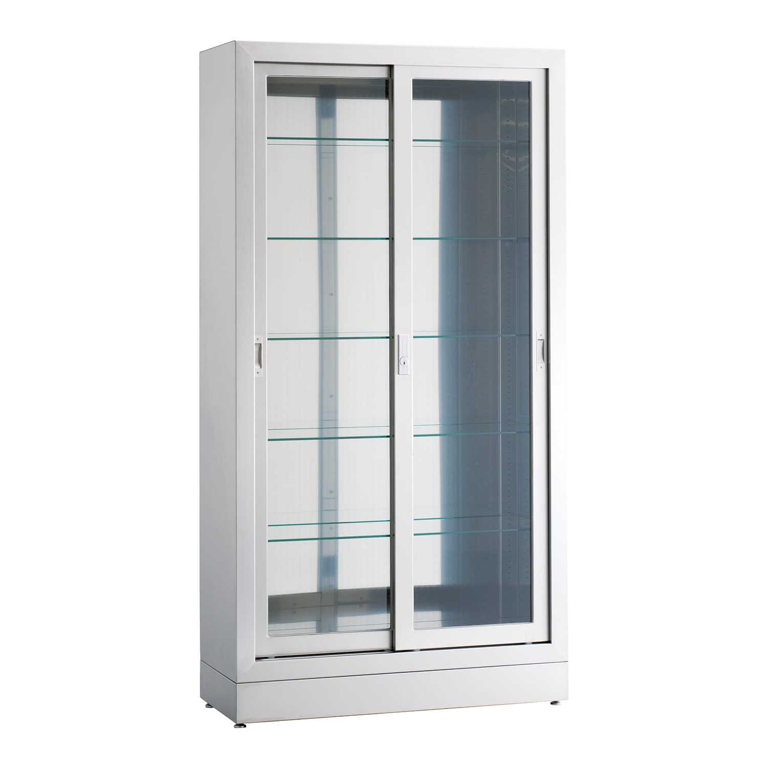 器械戸棚(ステンレス製) 物品棚(中材) 23-5383-0002 三方硝子 MATSUYOSHI