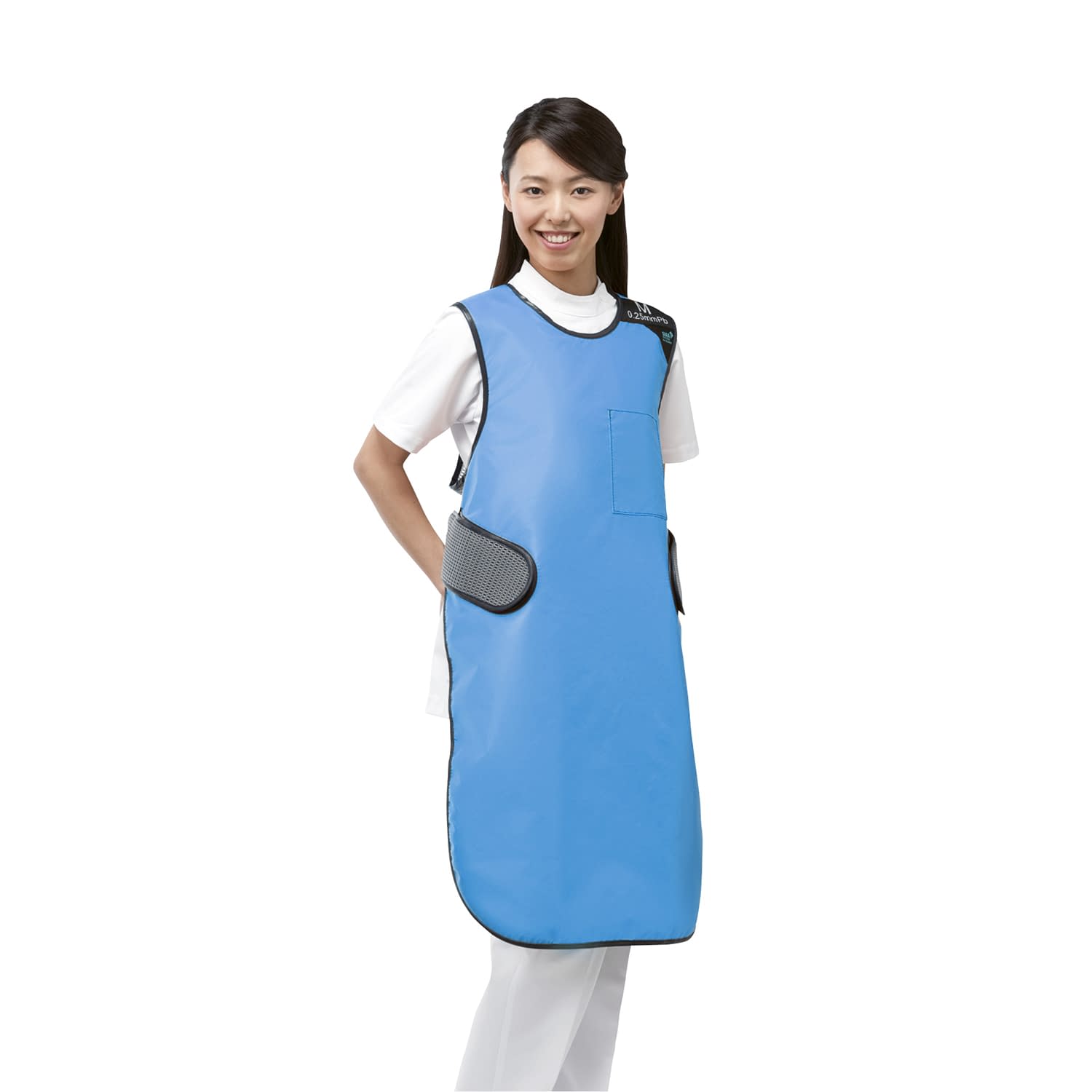 ウインドエプロン(プレミアライト) S 23-5773-0401 ブルー 保科製作所 PAW(S)0.25MMPB