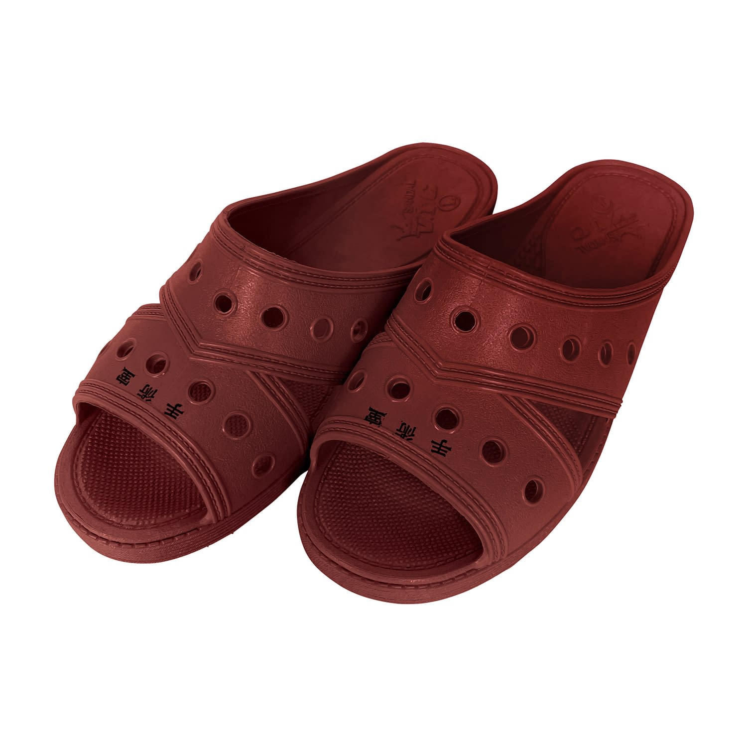 手術室用スリッパ(ドクター用) 03-3340-0102 茶・ネーム入(手術室) 三興化学工業 LL (27CM)