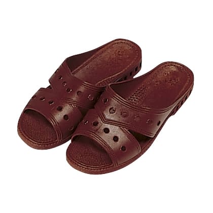 手術室用スリッパ(ドクター用) 03-3340-0104 茶・無地 三興化学工業 LL (27CM)