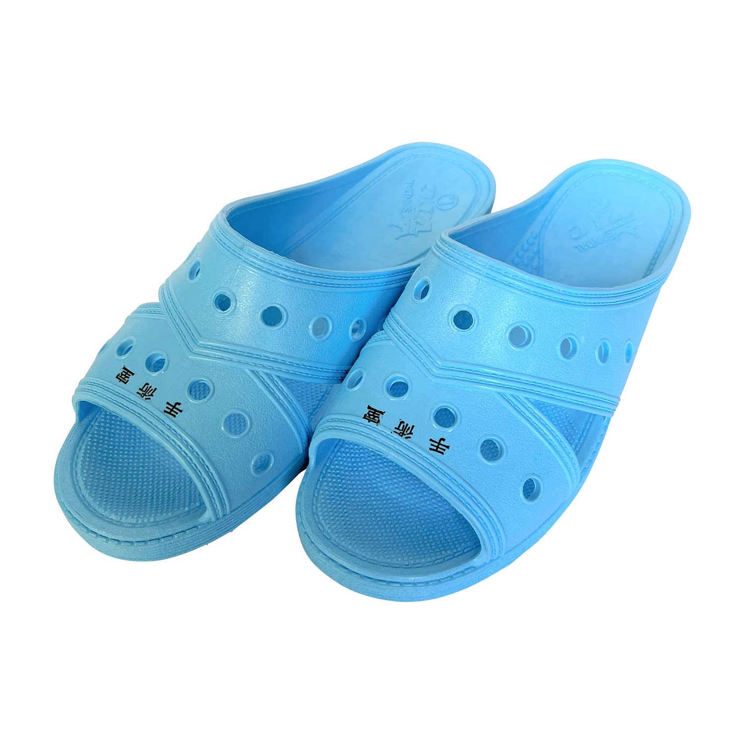 手術室用スリッパ(ドクター用) 03-3340-0201 ブルー・ネーム入(手術室) 三興化学工業 L (26CM)