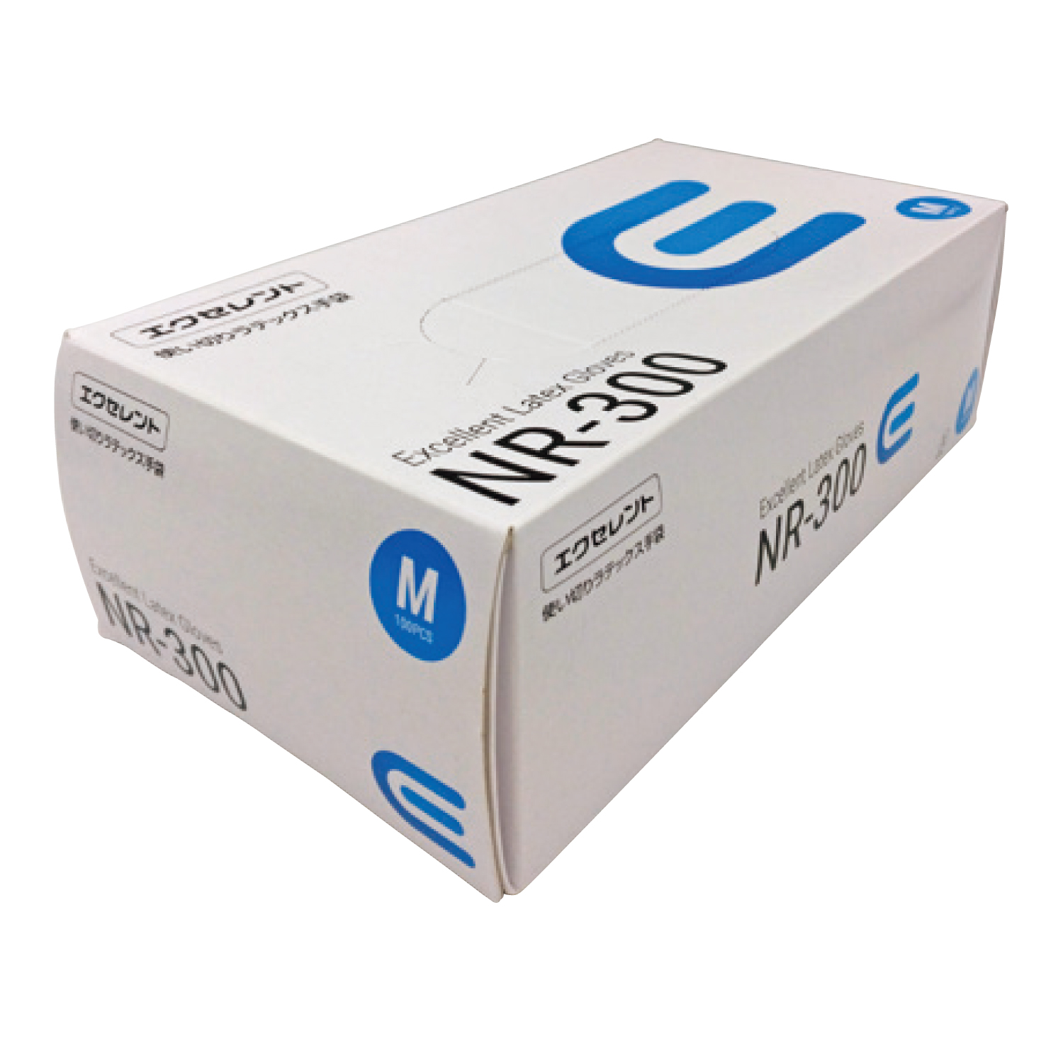 エクセレントラテックス手袋PF 23-3144-0002 M 三興化学工業 NR-300(100マイイリ)