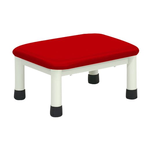 足踏み台(ミニステップ) 23-2769-0014 ビニルレザーレッド 高田ベッド製作所 TB-276(40X30X20CM)