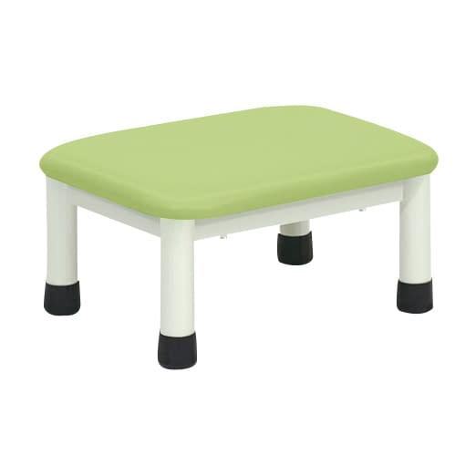 足踏み台(ミニステップ) 23-2769-0018 ビニルレザーライムグリーン 高田ベッド製作所 TB-276(40X30X20CM)