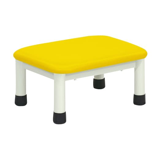 足踏み台(ミニステップ) 23-2769-0108 ビニルレザーイエロー 高田ベッド製作所 TB-276(40X30X30CM)