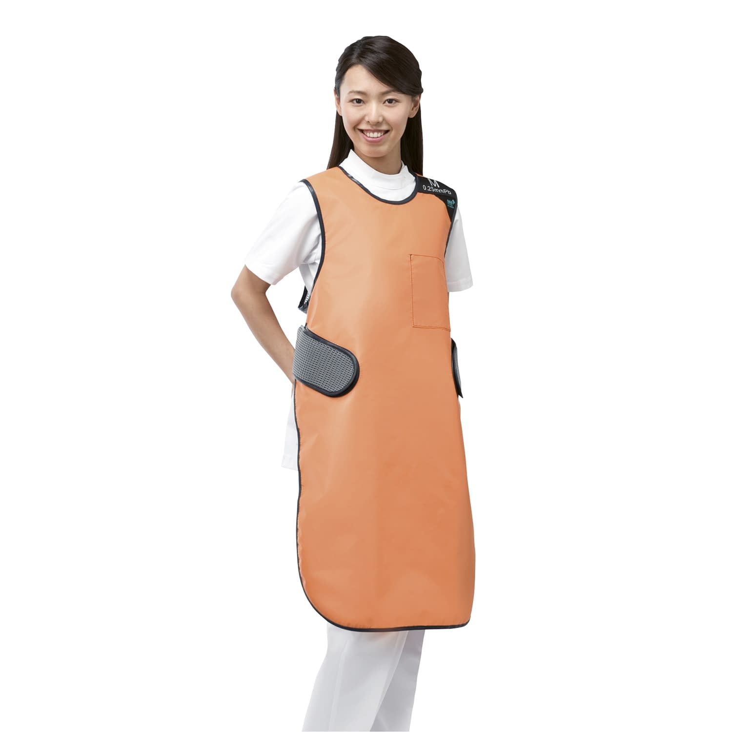 ウインドエプロン(スマートライト) LL 23-5773-0303 オレンジ 保科製作所 SAW(LL)0.25MMPB