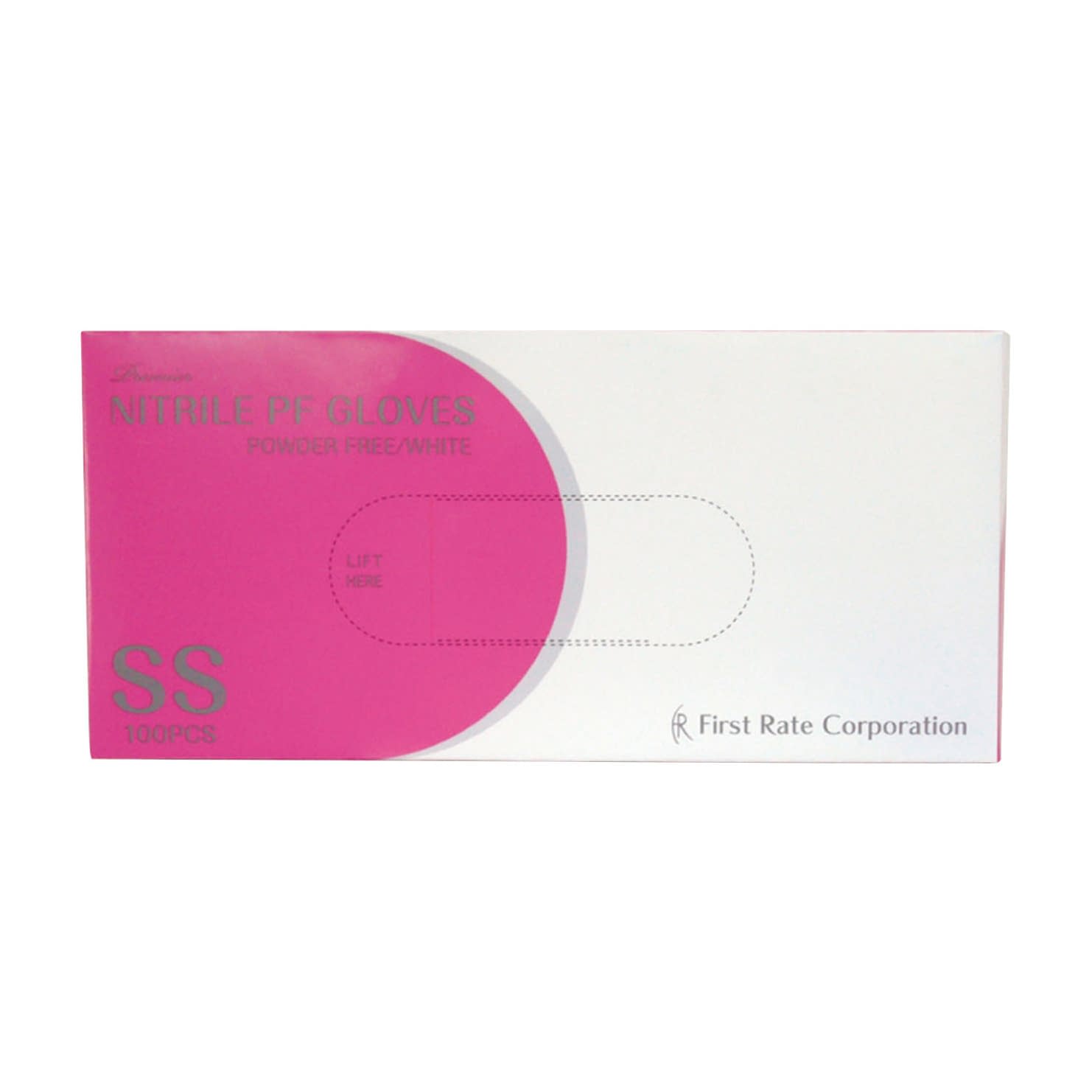 プレミアニトリルPFグローブホワイト 23-6107-10 ファーストレイト FR-855(SS)100マイイリ