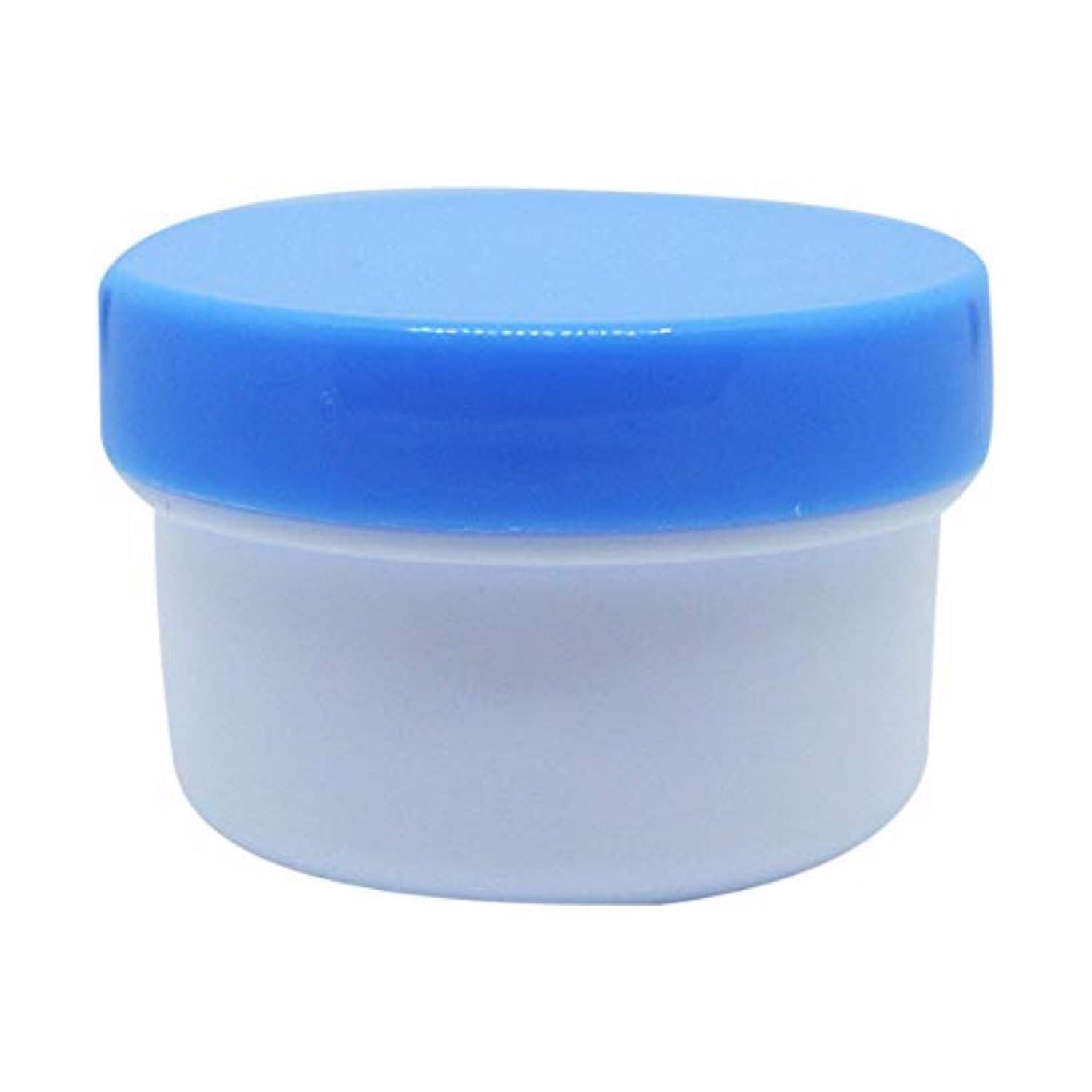 軟膏容器プラ壷N－2号(未滅菌) 23-6687-0001 キャップ：青 エムアイケミカル 13CC(100コイリ)