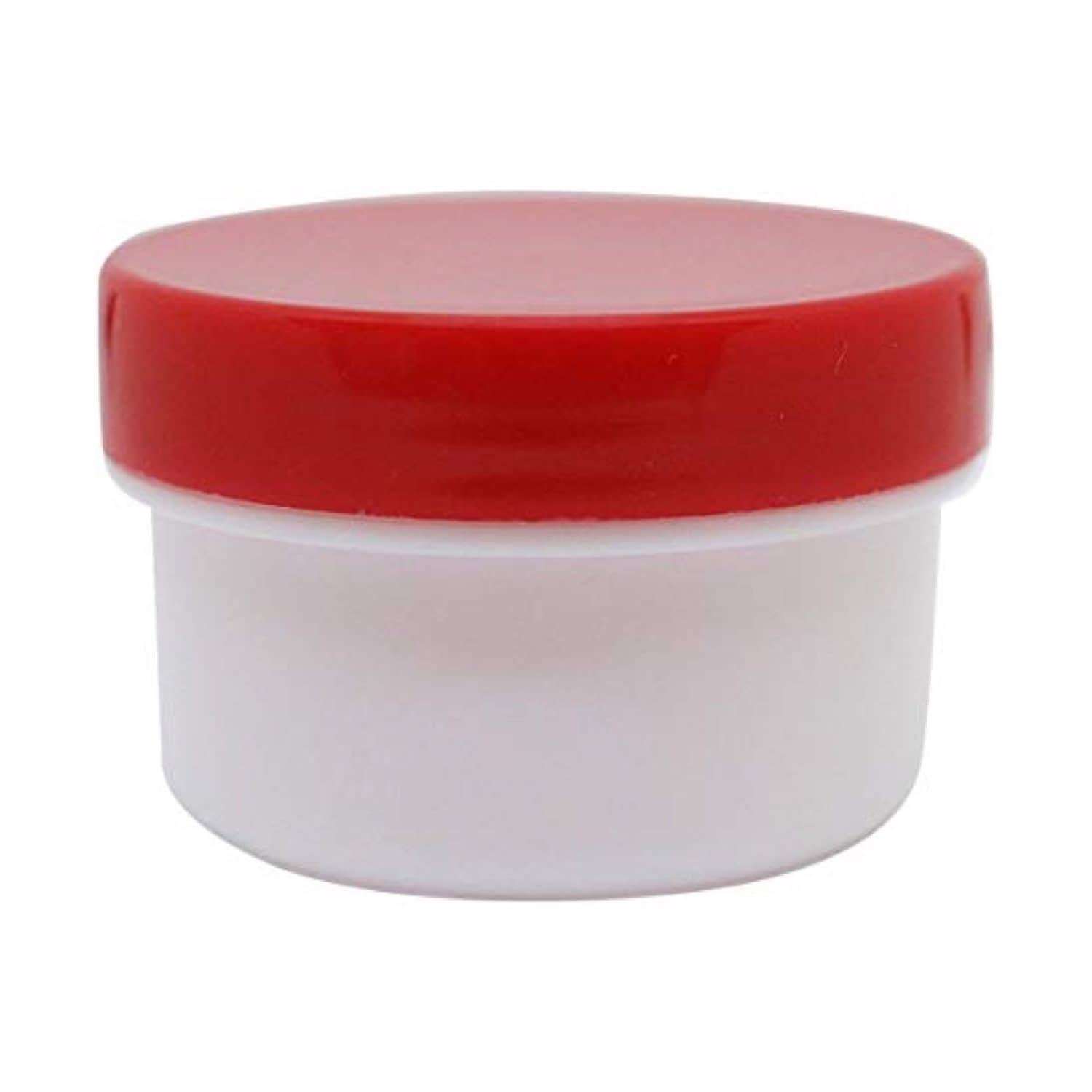 軟膏容器プラ壷N－2号(未滅菌) 23-6687-0005 キャップ：赤 エムアイケミカル 13CC(100コイリ)