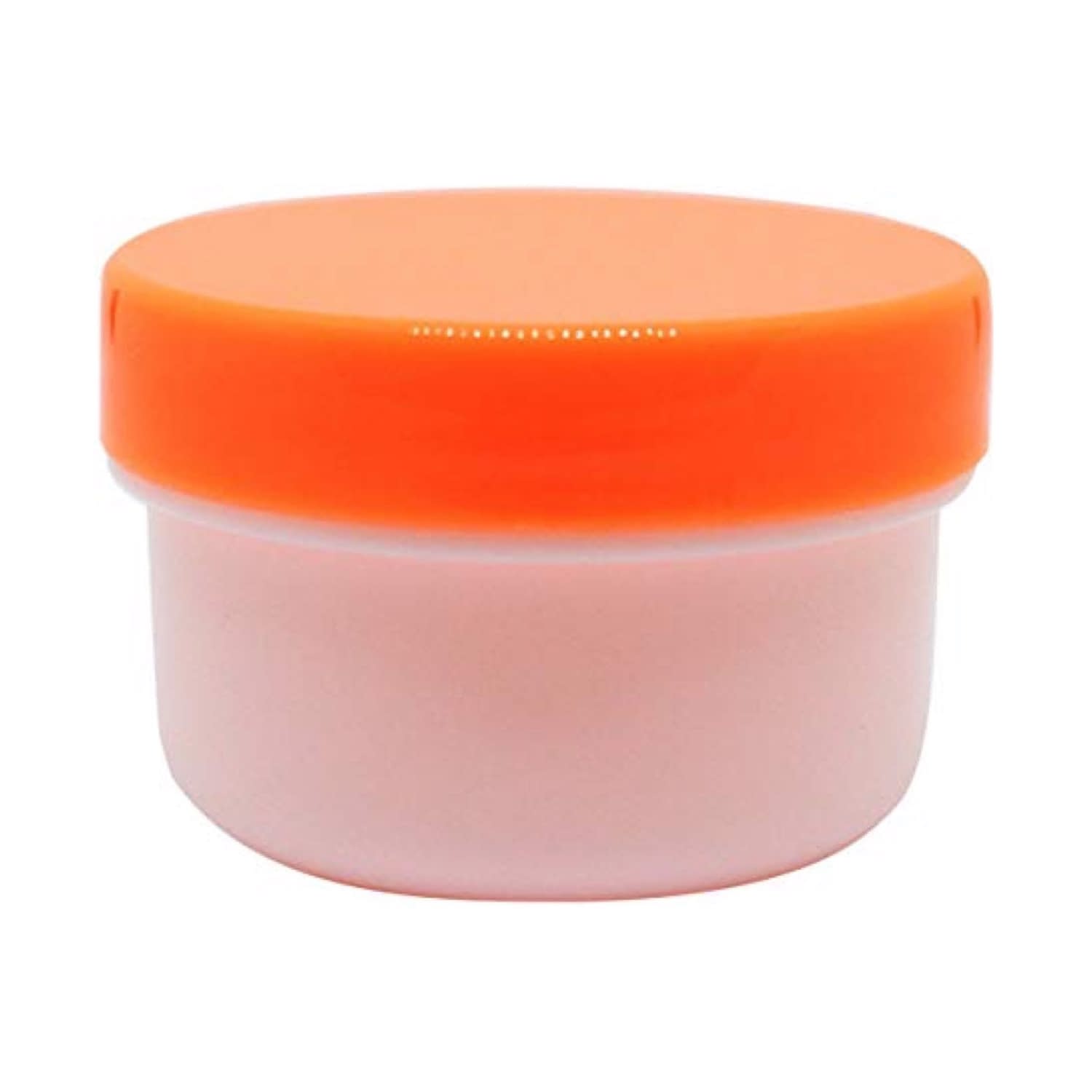 軟膏容器プラ壷N－2号(未滅菌) 23-6687-0008 キャップ：オレンジ エムアイケミカル 13CC(100コイリ)