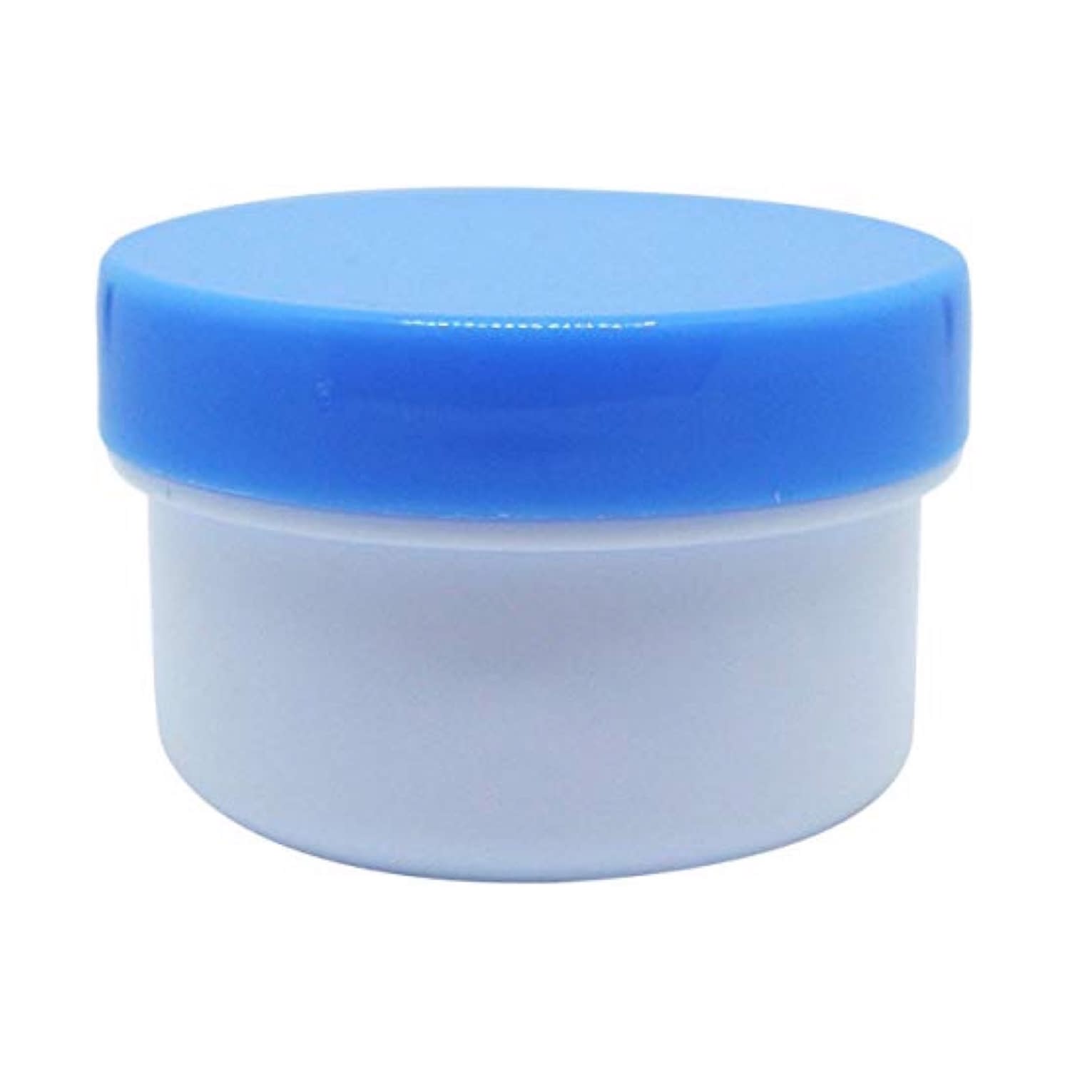 軟膏容器プラ壷N－3号(未滅菌) 23-6687-0101 キャップ：青 エムアイケミカル 26CC(100コイリ)