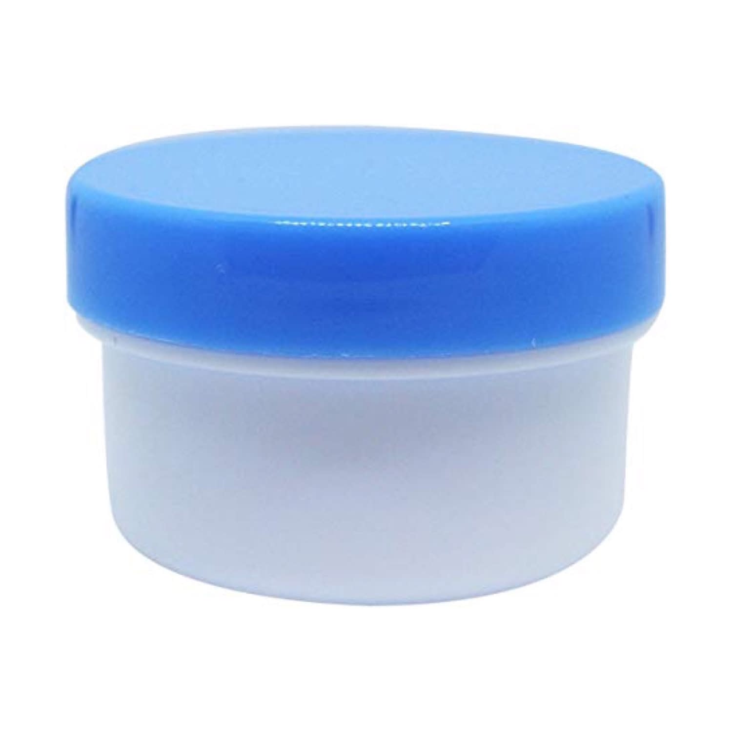 軟膏容器プラ壷N－4号(未滅菌) 23-6687-0201 キャップ：青 エムアイケミカル 39CC(50コイリ)