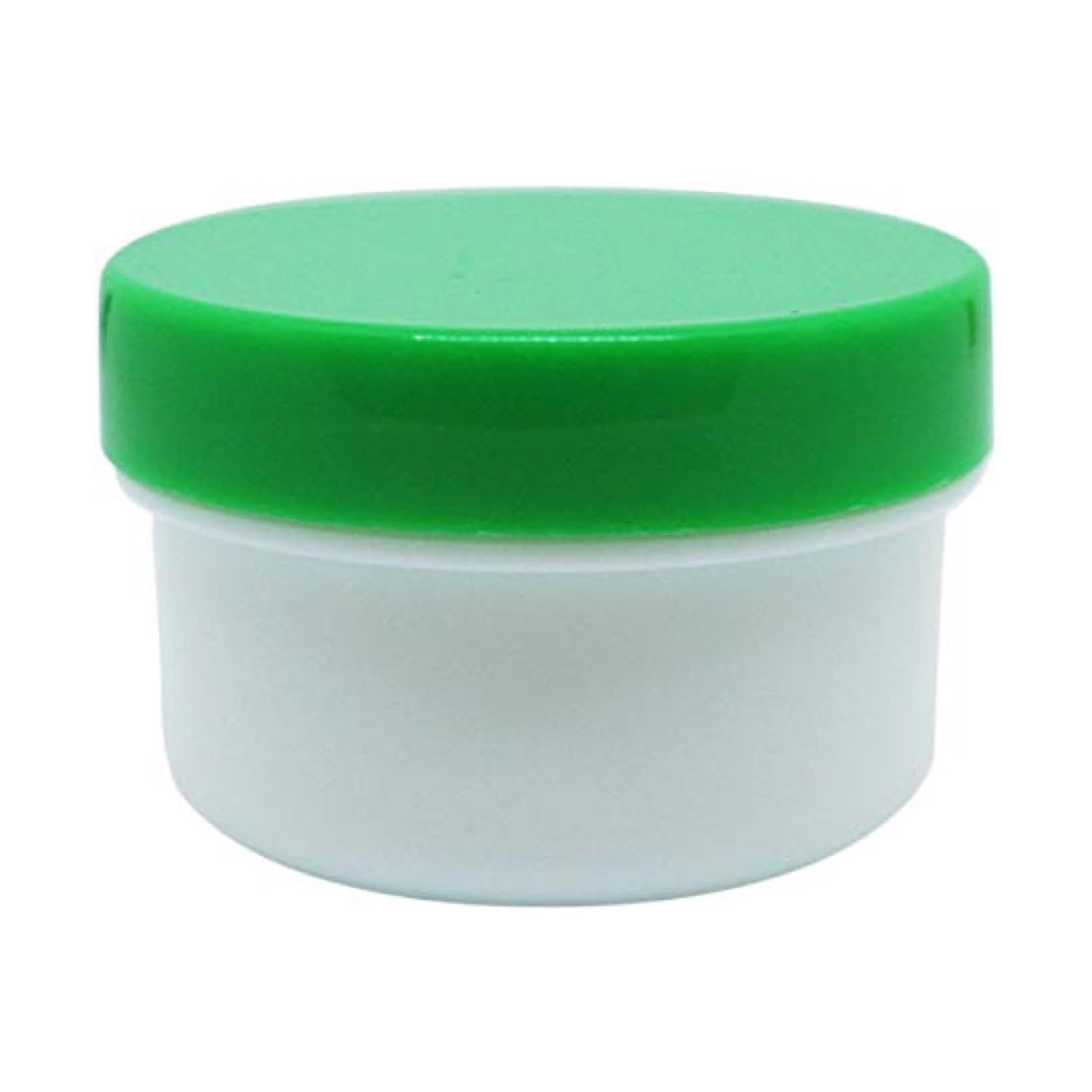 軟膏容器プラ壷N－4号(未滅菌) 23-6687-0203 キャップ：緑 エムアイケミカル 39CC(50コイリ)