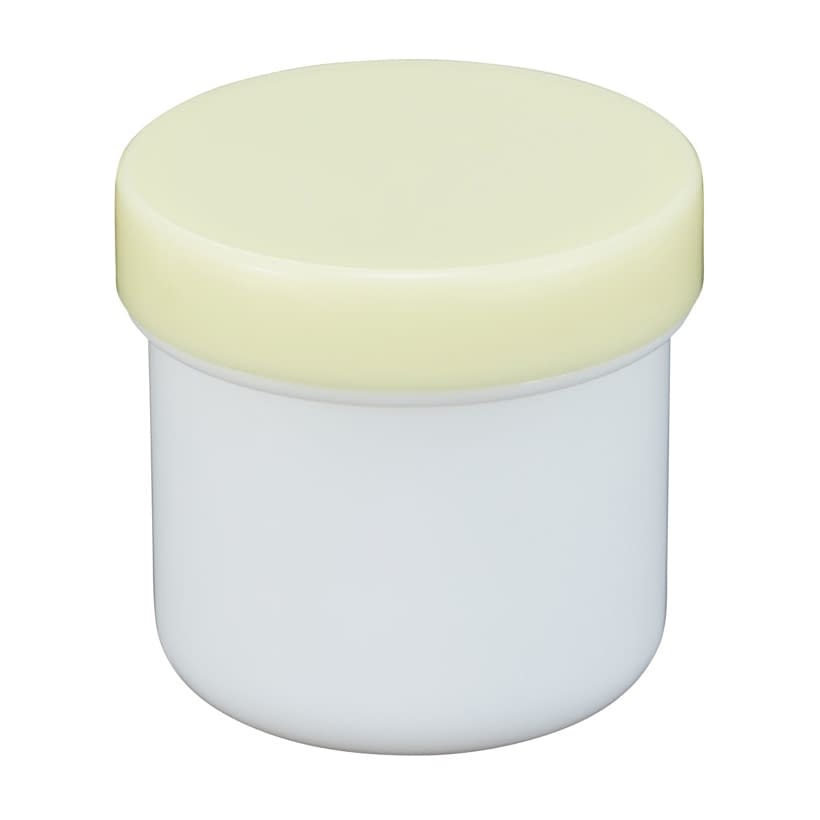 プラ壷N－4号(未滅菌)少数包装 軟膏壺 23-6687-2207 キャップ：クリーム エムアイケミカル 39CC(10コイリ)