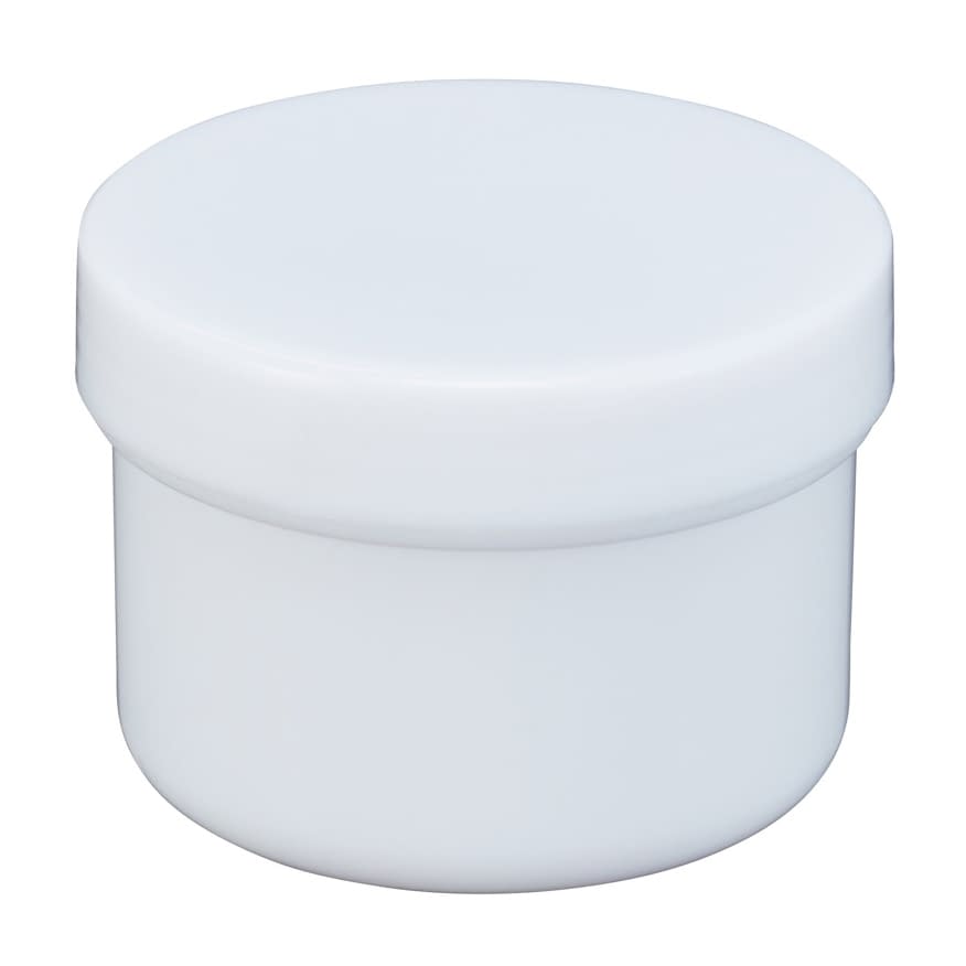 プラ壷N－5号(未滅菌)少数包装 軟膏壺 23-6687-2302 キャップ：白 エムアイケミカル 65CC(10コイリ)