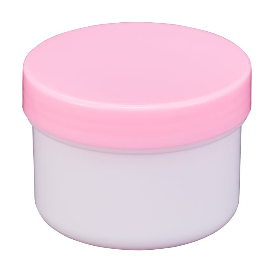 プラ壷N－5号(未滅菌)少数包装 軟膏壺 23-6687-2306 キャップ：ピンク エムアイケミカル 65CC(10コイリ)
